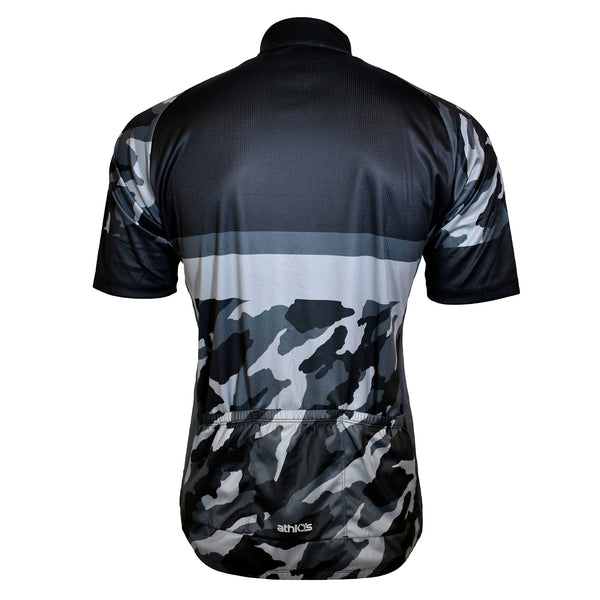 Men's Black Camo Squad One Cycling Jersey